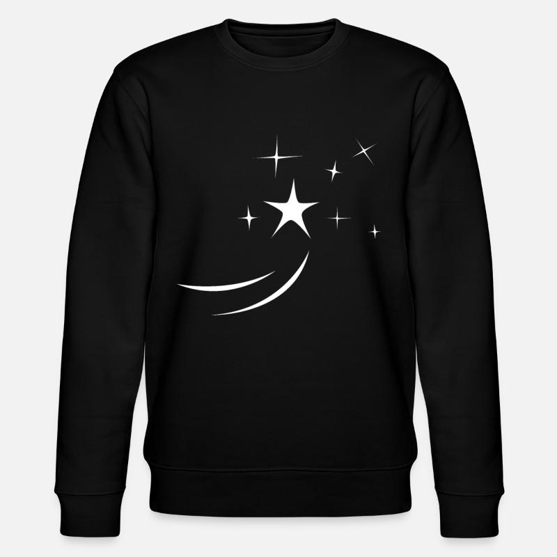 Sternschnuppe - Stanley/Stella Unisex Bio-Sweatshirt CHANGER  - Schwarz
