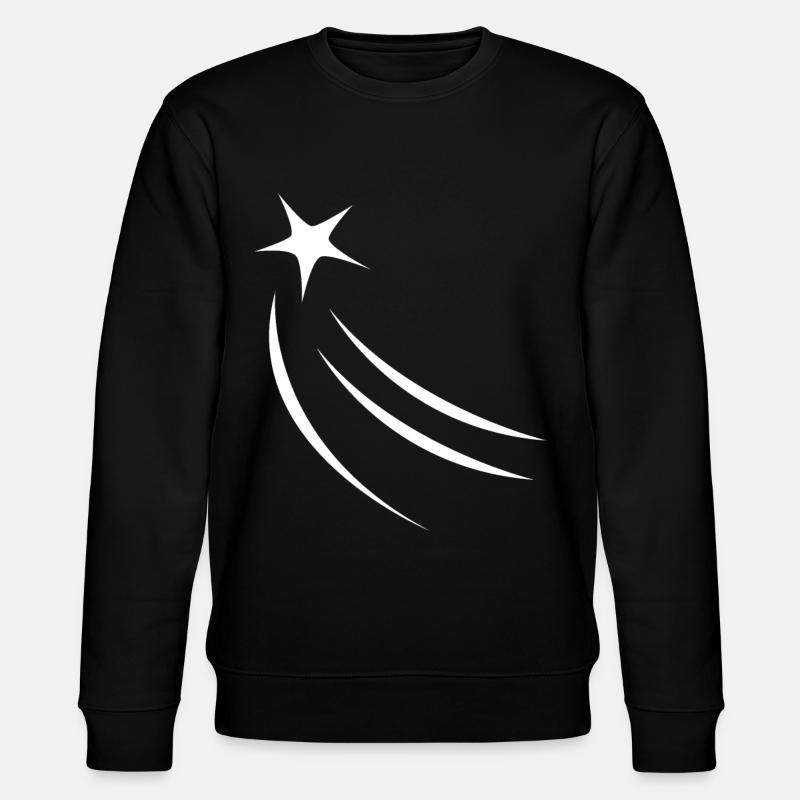 Sternschnuppe - Stanley/Stella Unisex Bio-Sweatshirt CHANGER  - Schwarz