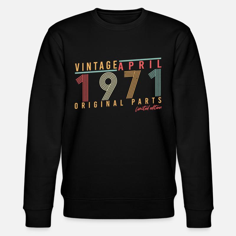 April 1971 Original - Stanley/Stella Unisex Bio-Sweatshirt CHANGER - Schwarz