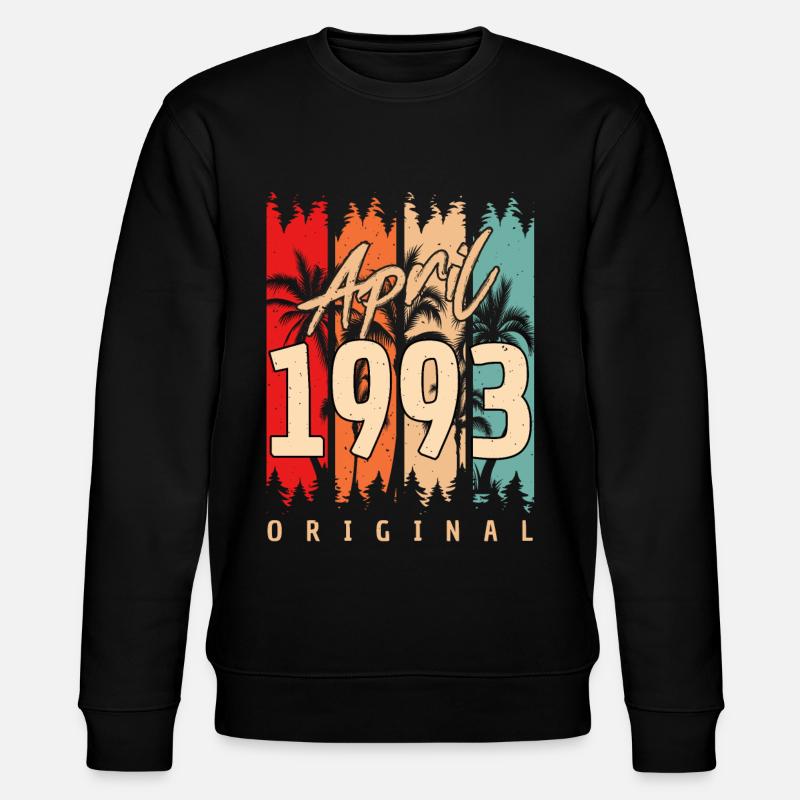 Bestes Geburtsjahr April 1993 - Stanley/Stella Unisex Bio-Sweatshirt CHANGER  - Schwarz