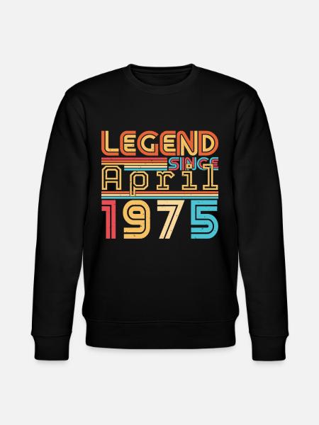1975 Avril Rétro - Sweat bio CHANGER Stanley/Stella Unisexe - noir