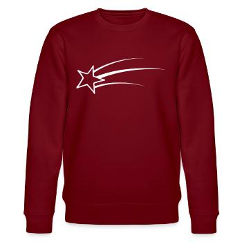 Shooting star - Stanley/Stella CHANGER Unisex Organic Sweatshirt - burgundy - Front - Nik (191cm) & Marisol (170cm)