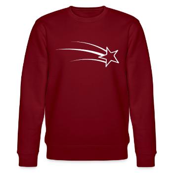 Shooting star - Stanley/Stella CHANGER Unisex Organic Sweatshirt - burgundy - Front - Nik (191cm) & Marisol (170cm)
