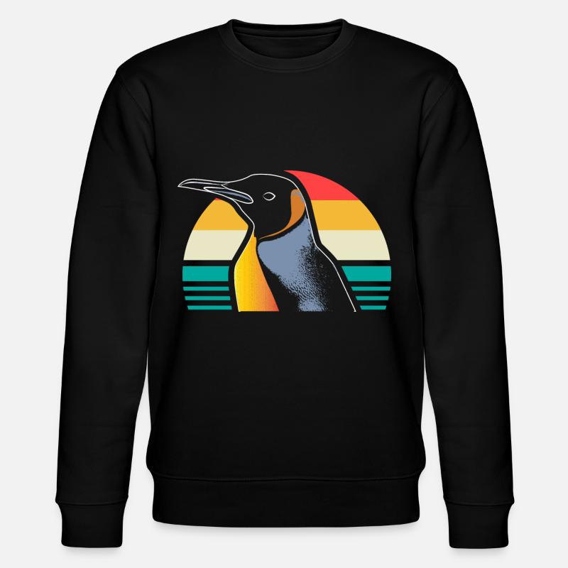 Pinguin Südpol Seevogel - Stanley/Stella Unisex Bio-Sweatshirt CHANGER - Schwarz
