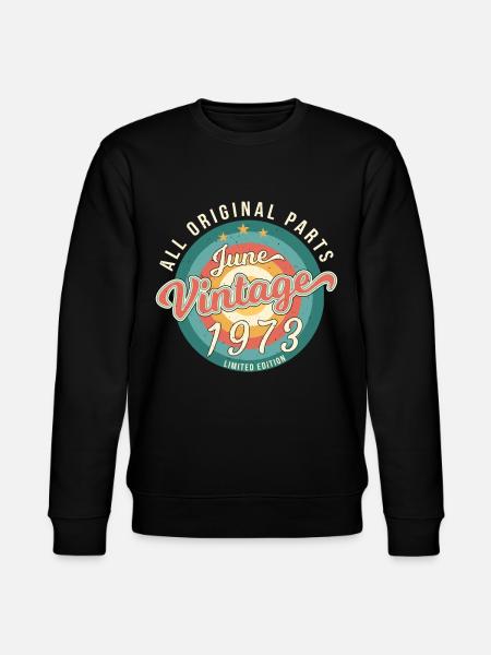 Juni 1973 Limitiert - Stanley/Stella Unisex Bio-Sweatshirt CHANGER  - Schwarz