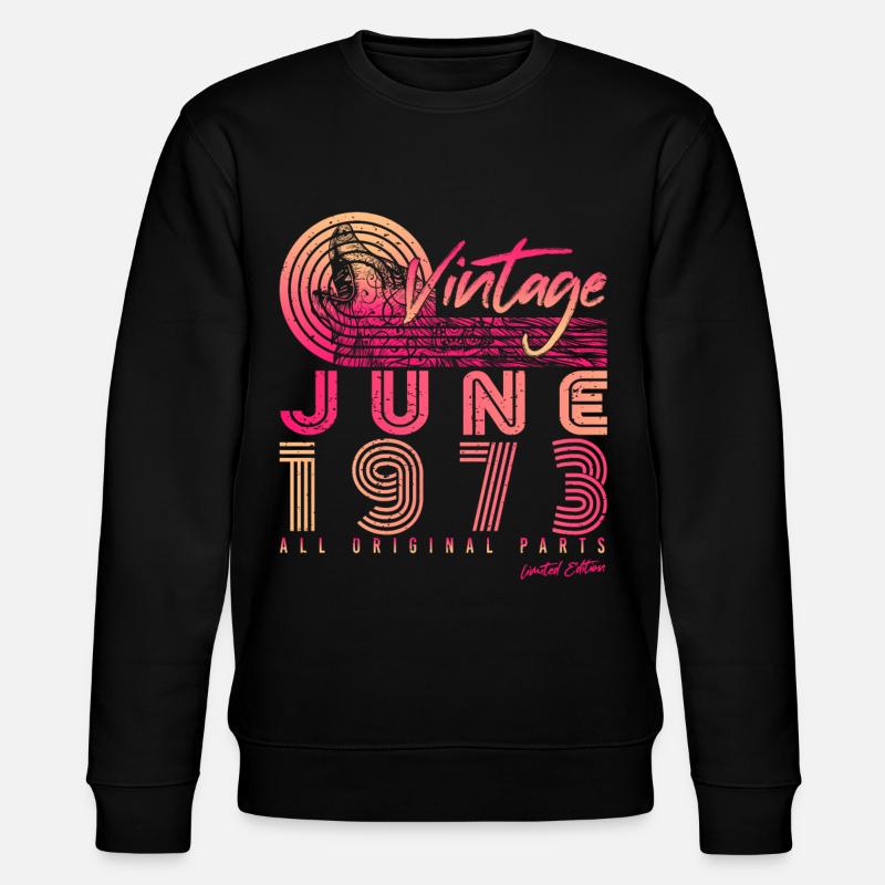 Juin 1973 Original - Sweat bio CHANGER Stanley/Stella Unisexe - noir
