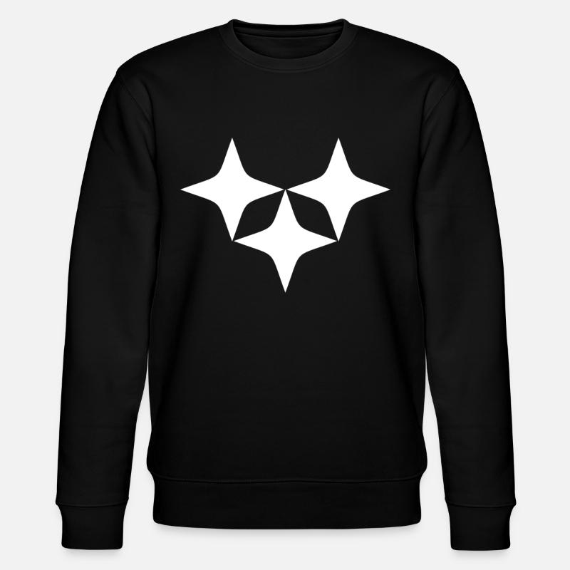Trois étoiles blanches - Sweat bio CHANGER Stanley/Stella Unisexe - noir