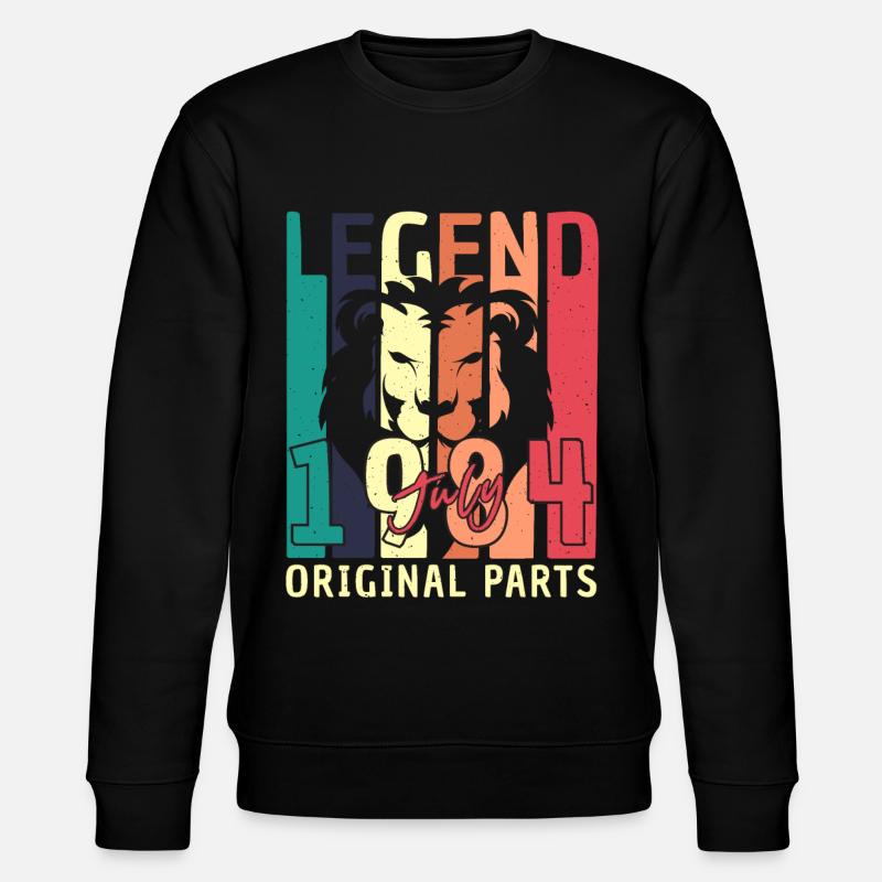 Retro 1983 July - Stanley/Stella CHANGER Unisex Organic Sweatshirt - black