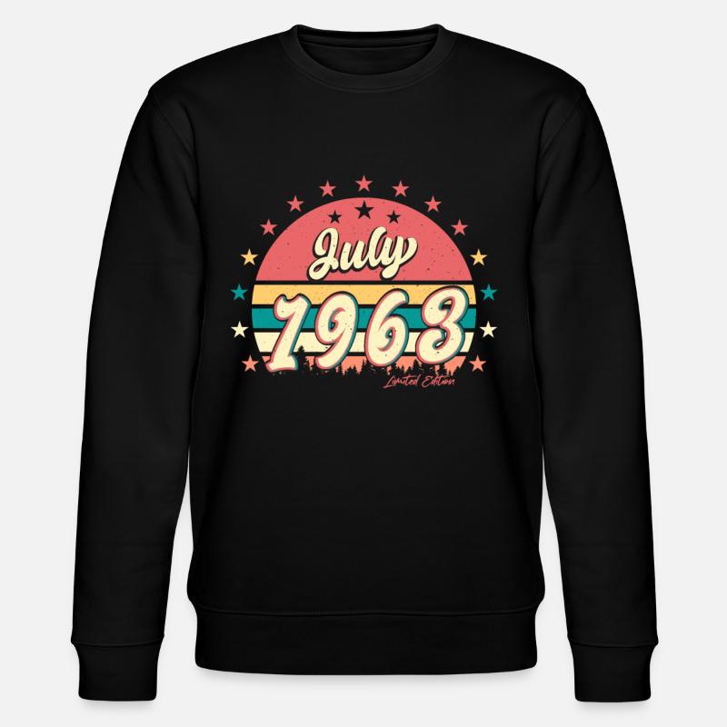 1963 juillet édition limitée - Sweat bio CHANGER Stanley/Stella Unisexe - noir