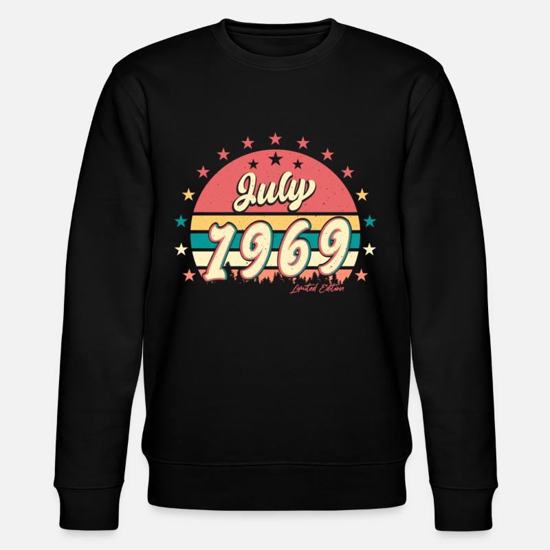 Retro 1969 Juli - Stanley/Stella Unisex Bio-Sweatshirt CHANGER - Schwarz