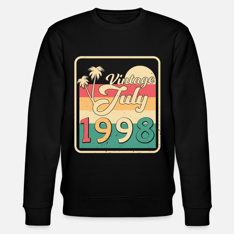 Juillet 1998 légendaire - Sweat bio CHANGER Stanley/Stella Unisexe - noir