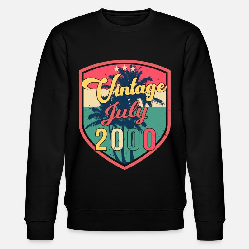 Original Juli 2000 - Stanley/Stella Unisex Bio-Sweatshirt CHANGER  - Schwarz