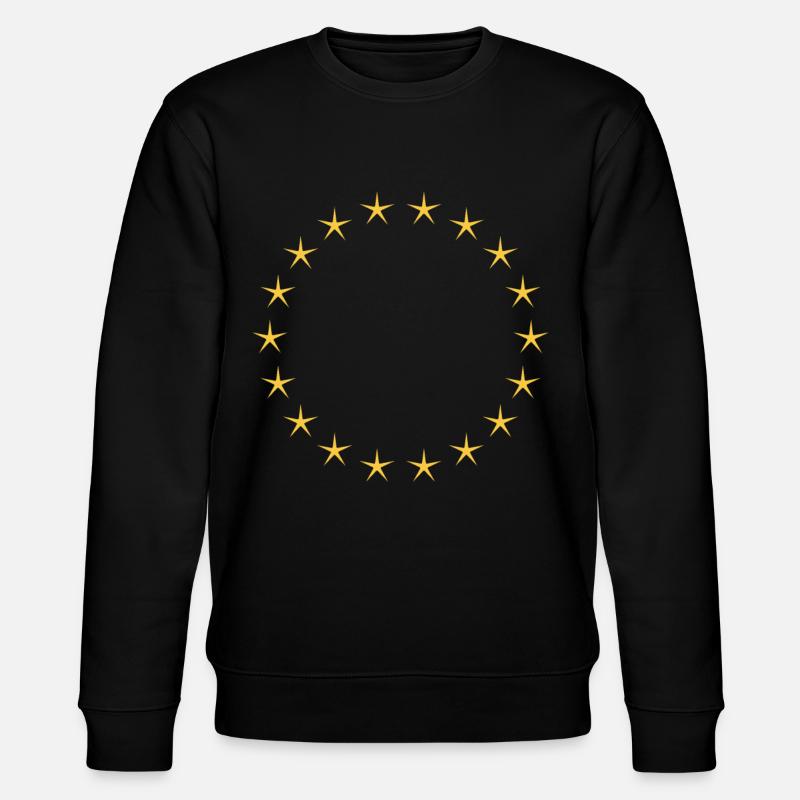 Cooler Sternenkreis Gelb - Stanley/Stella Unisex Bio-Sweatshirt CHANGER  - Schwarz