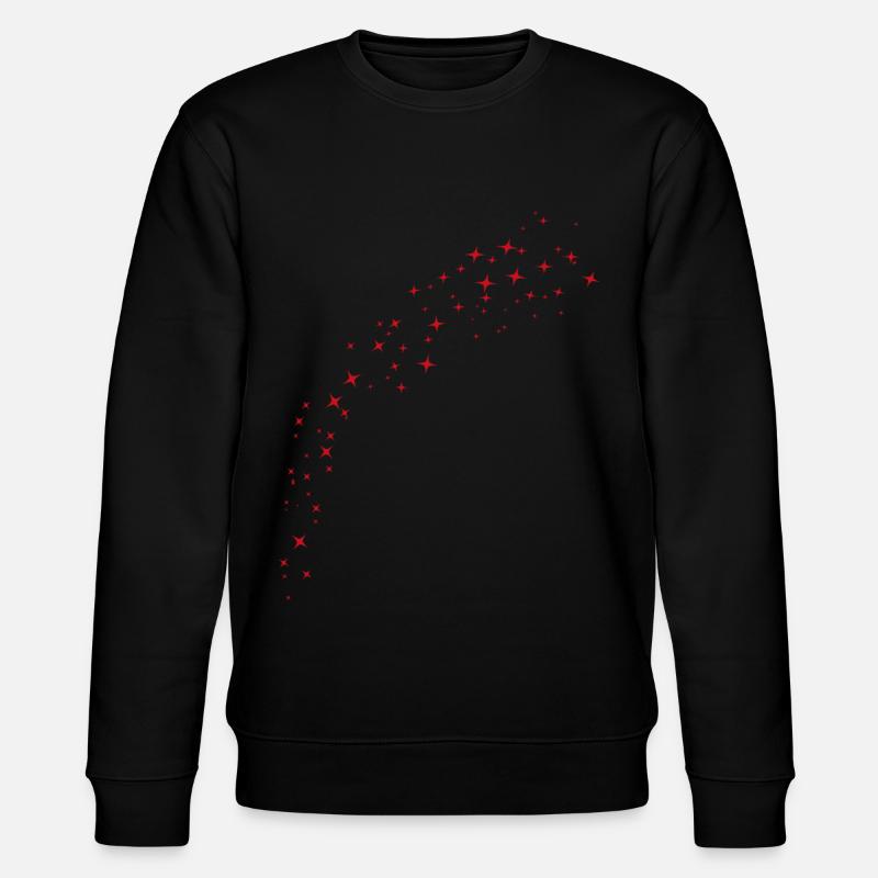 Perfect Red Star Arc - Stanley/Stella CHANGER Unisex Organic Sweatshirt - black