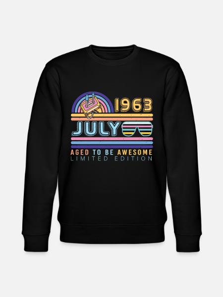 1963 July Limited Edition - Stanley/Stella CHANGER Unisex Organic Sweatshirt - black