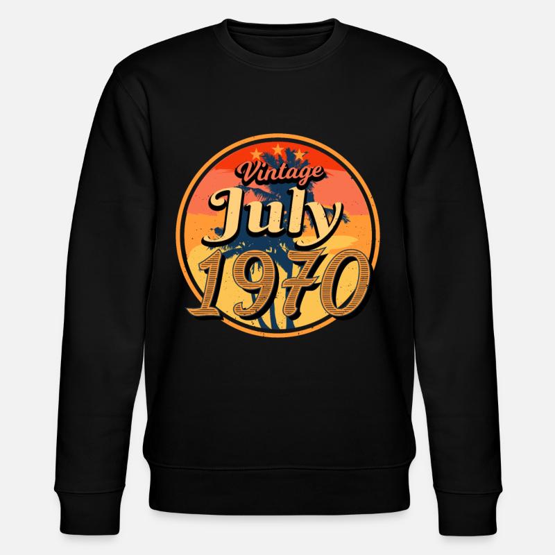 Juillet 1970 Rétro - Sweat bio CHANGER Stanley/Stella Unisexe - noir