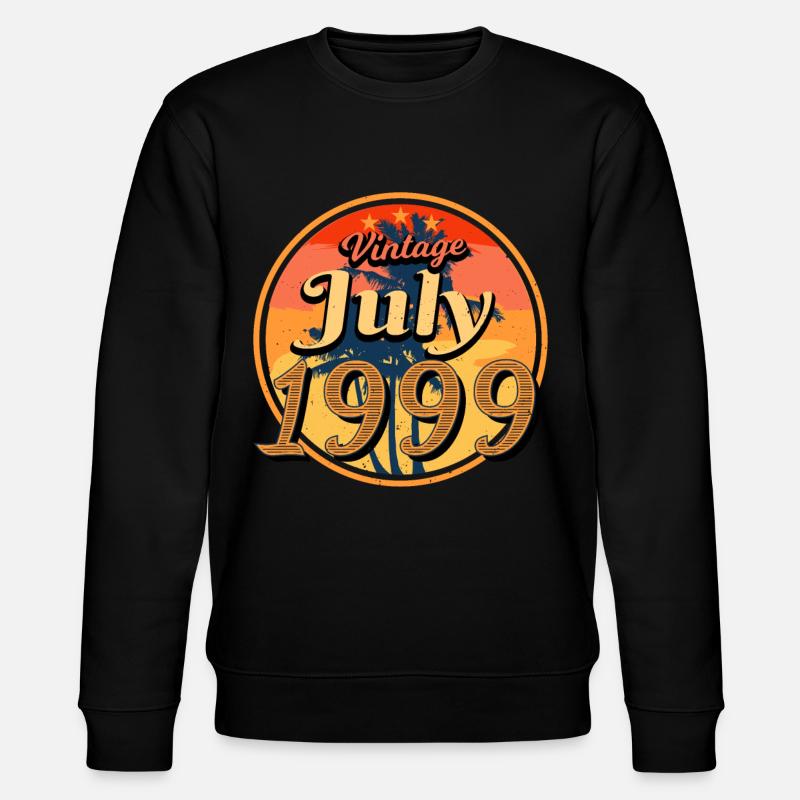 Mois de naissance Juillet 1999 - Sweat bio CHANGER Stanley/Stella Unisexe - noir