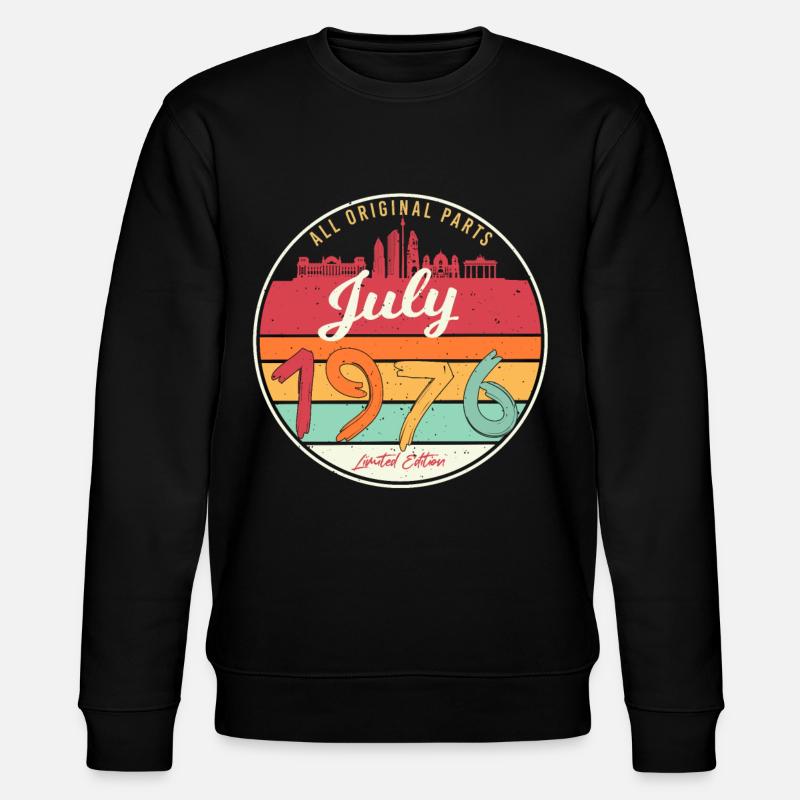Juillet 1976 Édition limitée - Sweat bio CHANGER Stanley/Stella Unisexe - noir