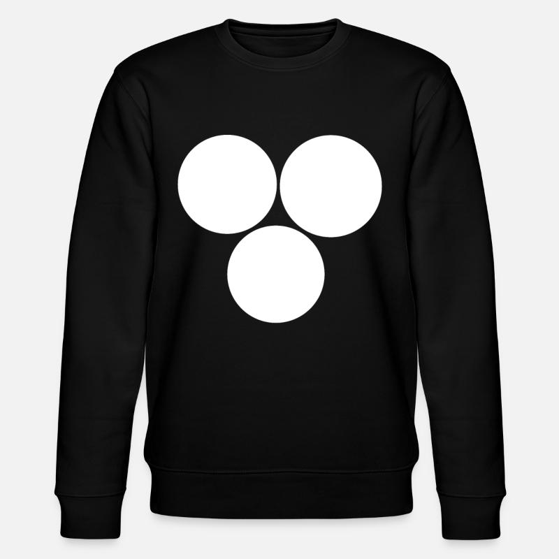 Trois cercles Blanc - Sweat bio CHANGER Stanley/Stella Unisexe - noir