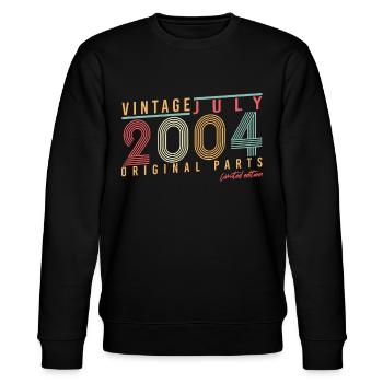 Volljährig Im Juli 2004 - Stanley/Stella Unisex Bio-Sweatshirt CHANGER  - Schwarz - Vorne - Nik (191cm) & Marisol (170cm)