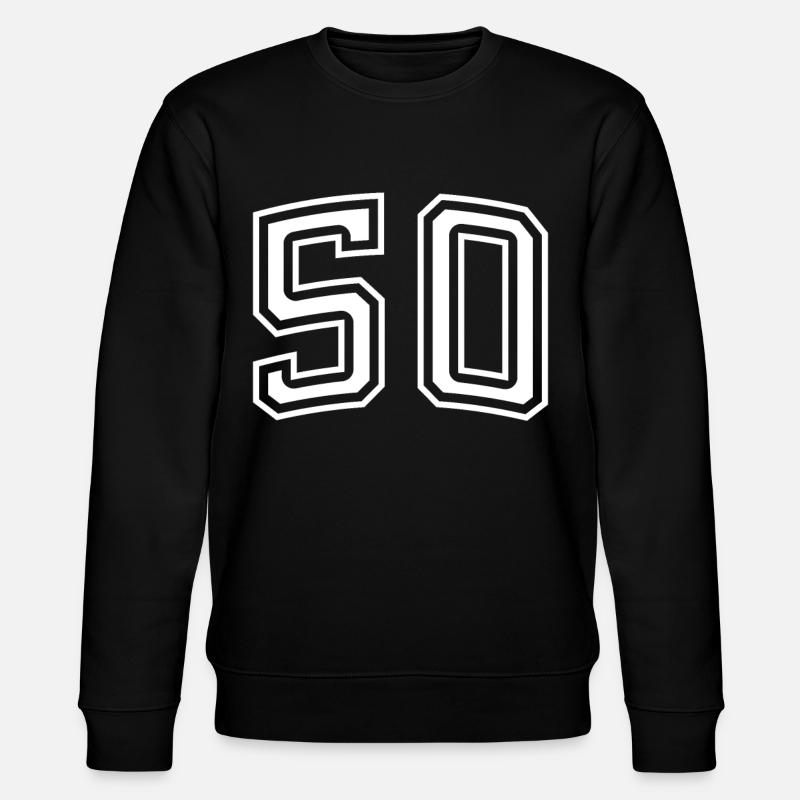 Numéro 50 Blanc - Sweat bio CHANGER Stanley/Stella Unisexe - noir