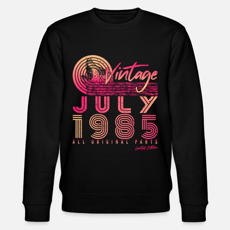 Né en juillet 1985 - Sweat bio CHANGER Stanley/Stella Unisexe - noir