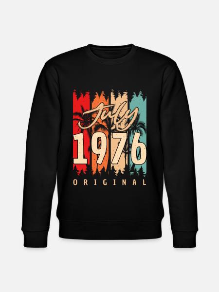 1976 July Original - Stanley/Stella CHANGER Unisex Organic Sweatshirt - black