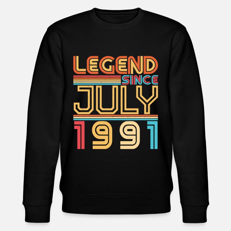 Année de construction Juillet 1991 - Sweat bio CHANGER Stanley/Stella Unisexe - noir