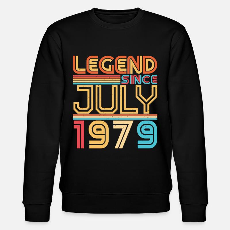 Geboren Im Juli 1979 - Stanley/Stella Unisex Bio-Sweatshirt CHANGER  - Schwarz