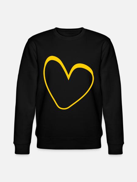 Yellow Heart Conception simple - Sweat bio CHANGER Stanley/Stella Unisexe - noir