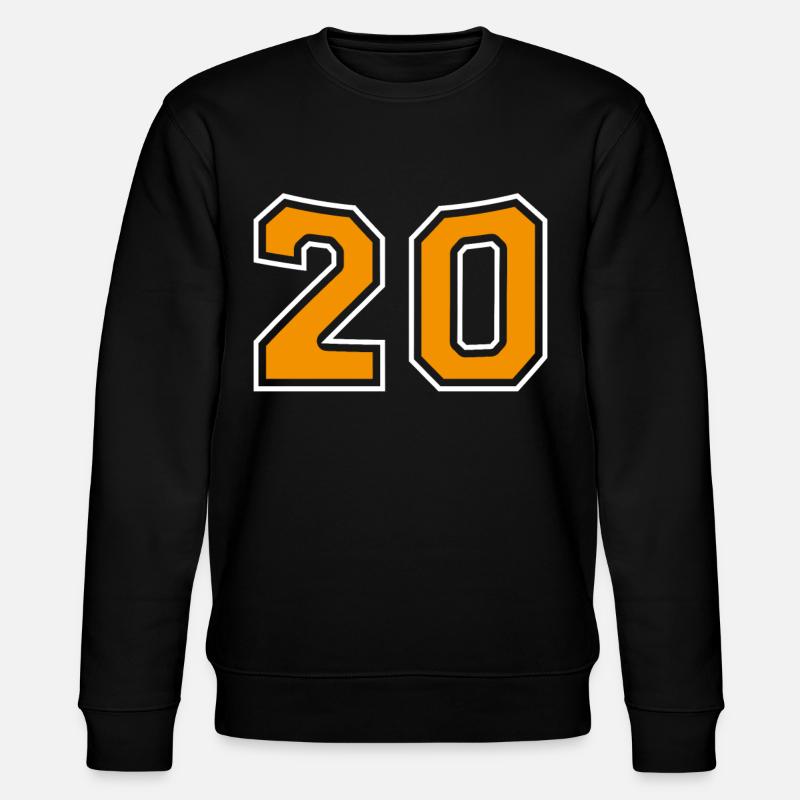 Numéro 20 Orange - Sweat bio CHANGER Stanley/Stella Unisexe - noir