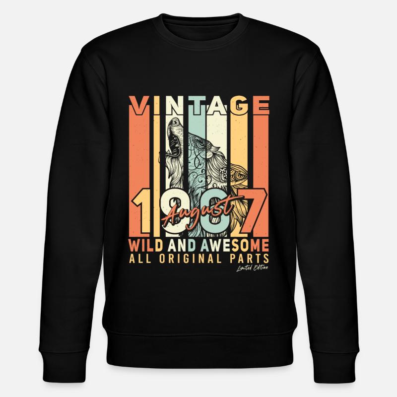 Rétro 1967 Août - Sweat bio CHANGER Stanley/Stella Unisexe - noir