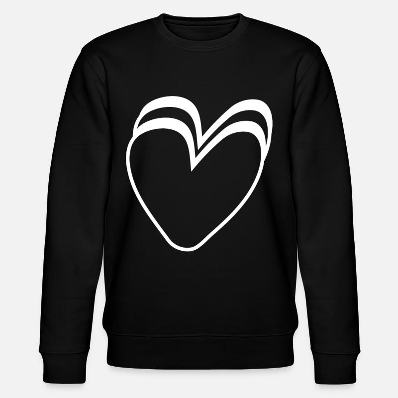 Cœurs Blancs - Sweat bio CHANGER Stanley/Stella Unisexe - noir