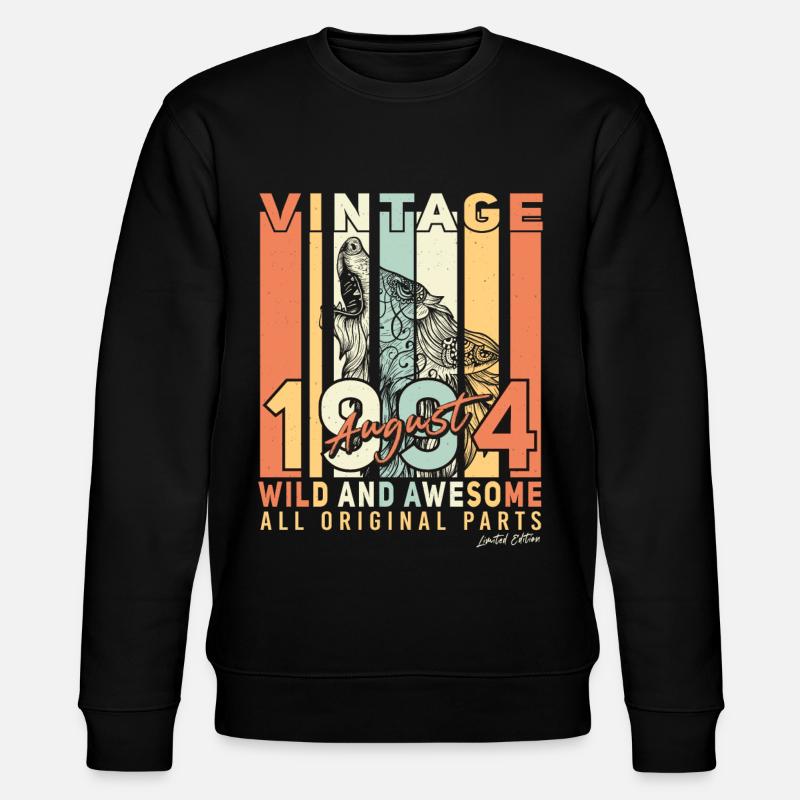 Legendary August 1994 - Stanley/Stella CHANGER Unisex Organic Sweatshirt - black
