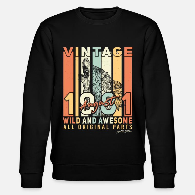 1981 Août Idée cadeau - Sweat bio CHANGER Stanley/Stella Unisexe - noir