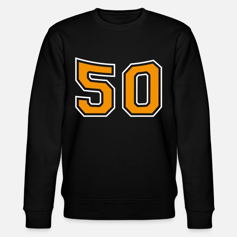 Numéro 50 Orange - Sweat bio CHANGER Stanley/Stella Unisexe - noir