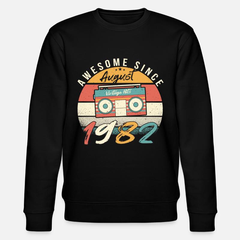 40e anniversaire août 1982 - Sweat bio CHANGER Stanley/Stella Unisexe - noir