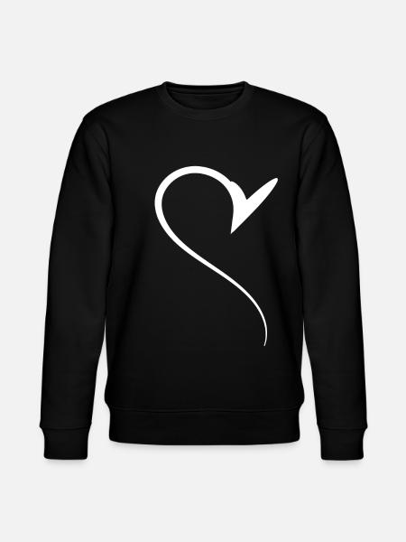 Half Wise Heart Simple - Stanley/Stella CHANGER Unisex Organic Sweatshirt - black