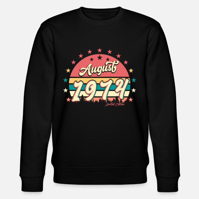 Août 1974 Édition limitée - Sweat bio CHANGER Stanley/Stella Unisexe - noir