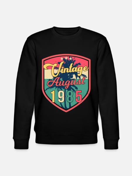 August 1985 Geschenkidee - Stanley/Stella Unisex Bio-Sweatshirt CHANGER - Schwarz