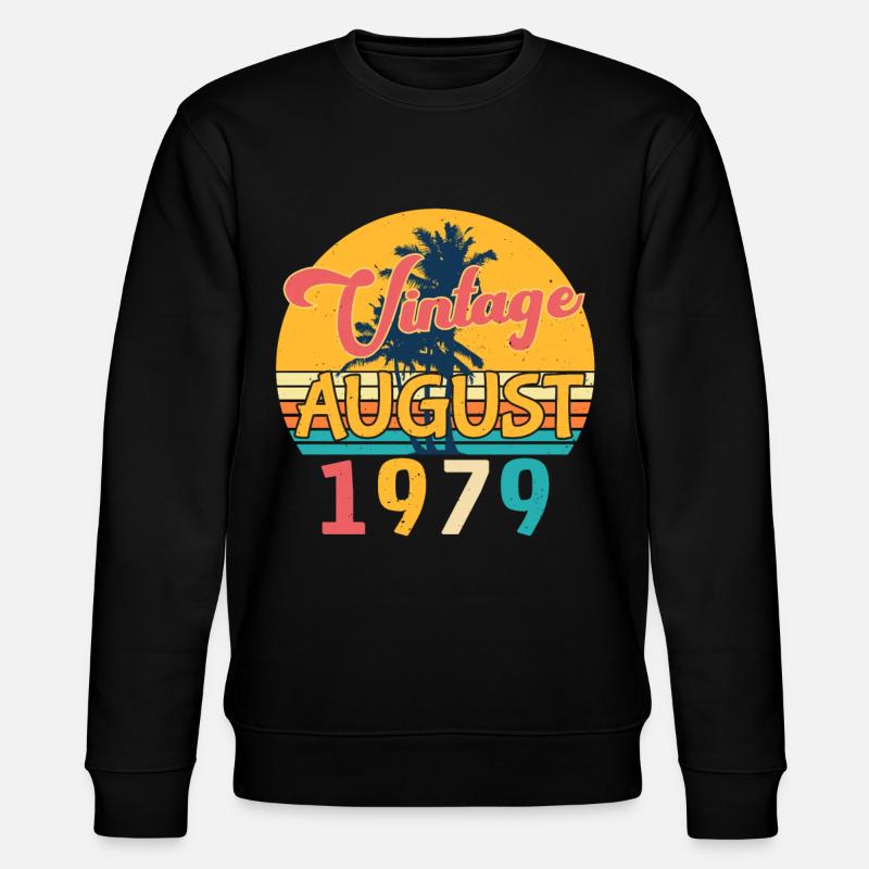 1979 Août Rétro - Sweat bio CHANGER Stanley/Stella Unisexe - noir