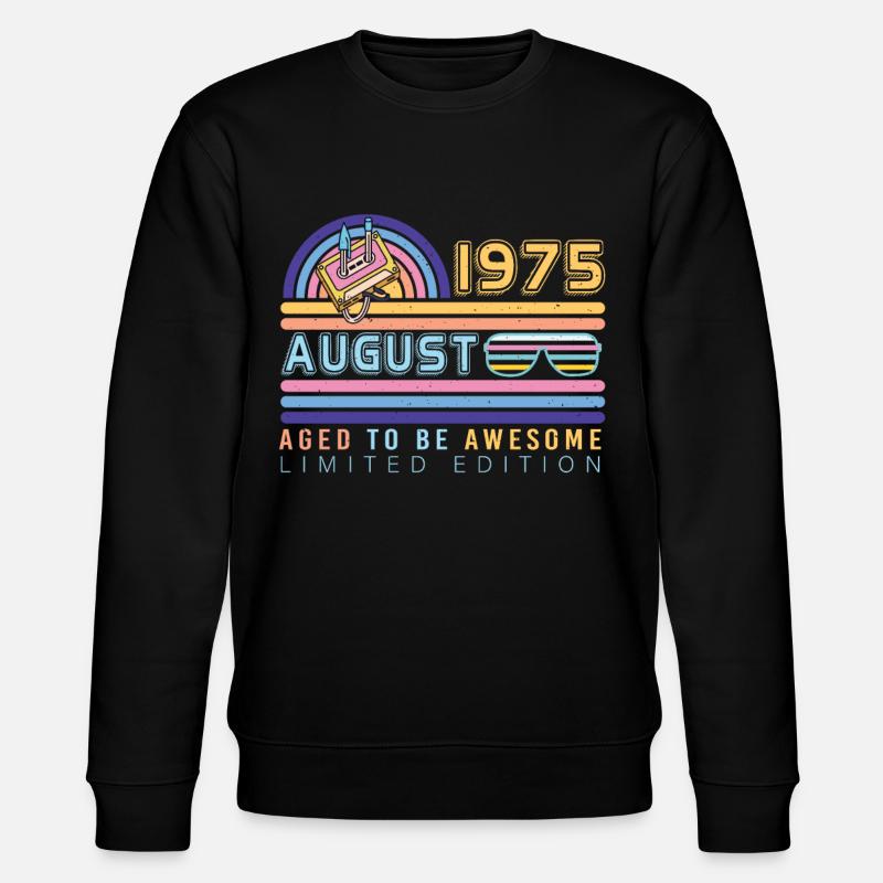 1975 Août Édition limitée - Sweat bio CHANGER Stanley/Stella Unisexe - noir