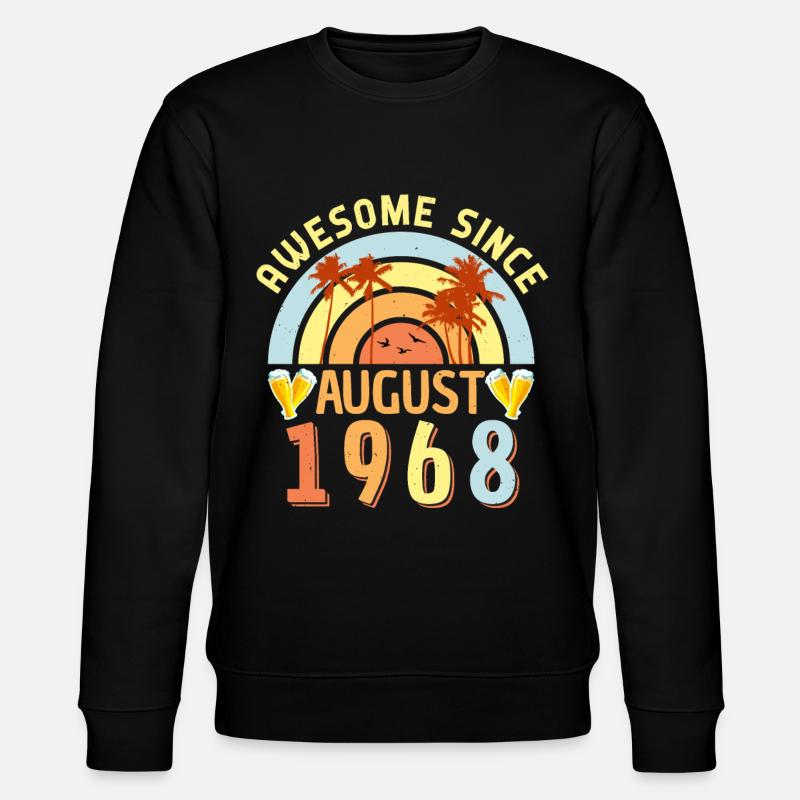 Millésime août 1968 - Sweat bio CHANGER Stanley/Stella Unisexe - noir