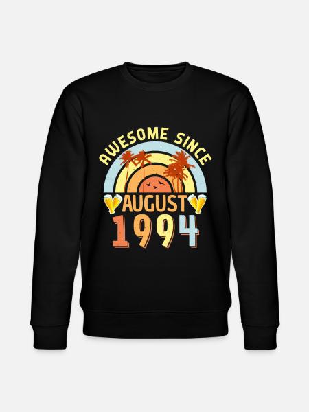 Baujahr 1994 Im August - Stanley/Stella Unisex Bio-Sweatshirt CHANGER - Schwarz