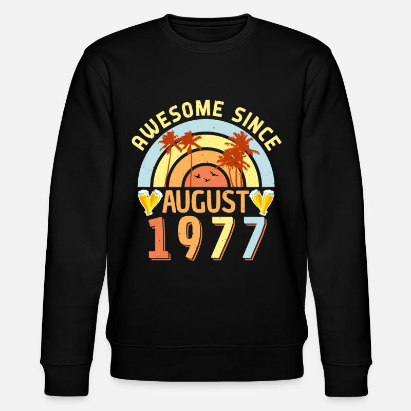Août 1977 rétro - Sweat bio CHANGER Stanley/Stella Unisexe - noir