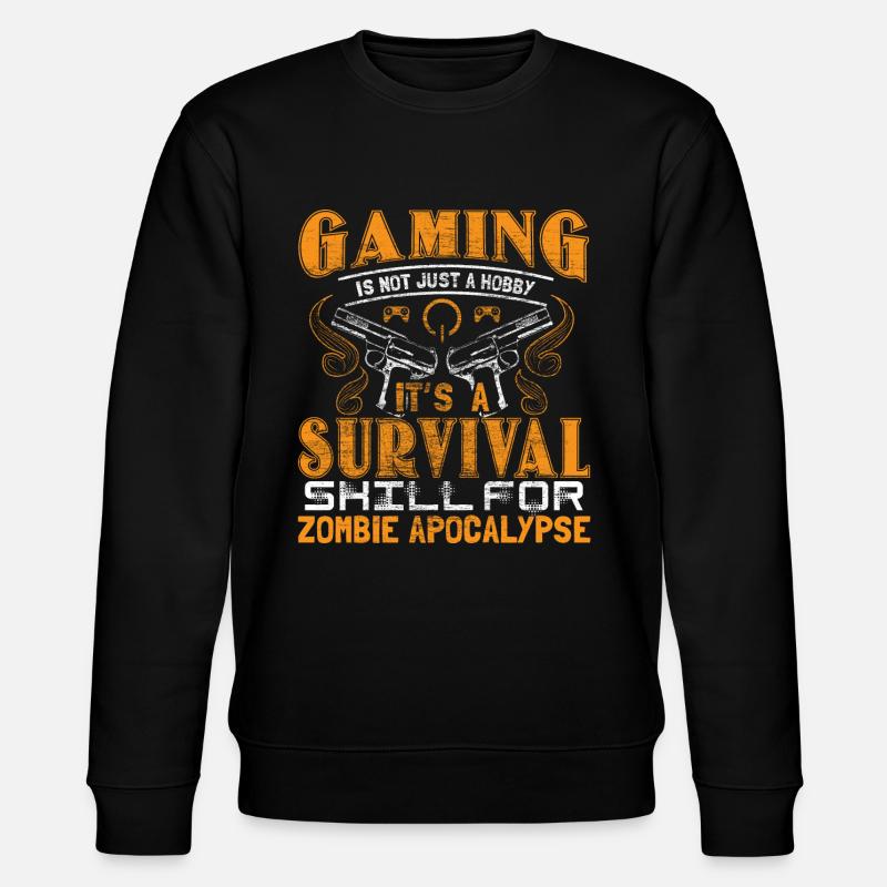 Zombie Apokalypse Games Epidemie Geschenkidee - Stanley/Stella Unisex Bio-Sweatshirt CHANGER  - Schwarz