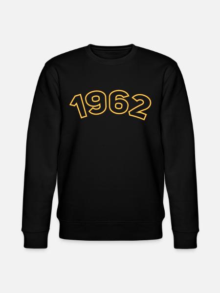 1962 Année Jaune - Sweat bio CHANGER Stanley/Stella Unisexe - noir