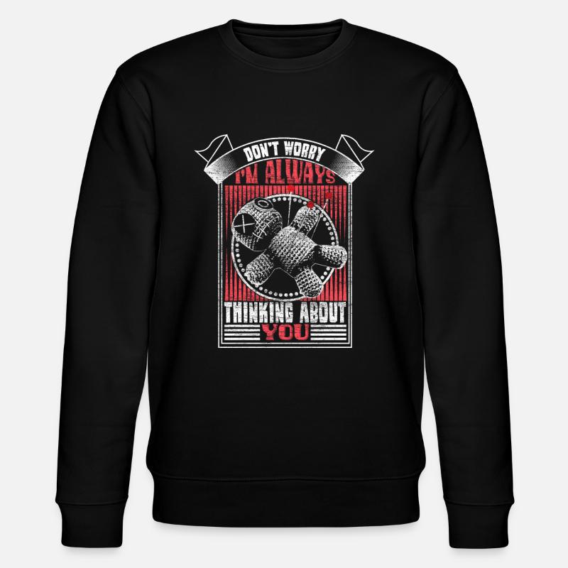 Voodoo Halloween Curse Gift - Stanley/Stella CHANGER Unisex Organic Sweatshirt - black