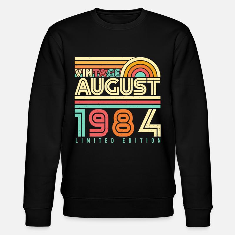 Août 1984 Rétro - Sweat bio CHANGER Stanley/Stella Unisexe - noir