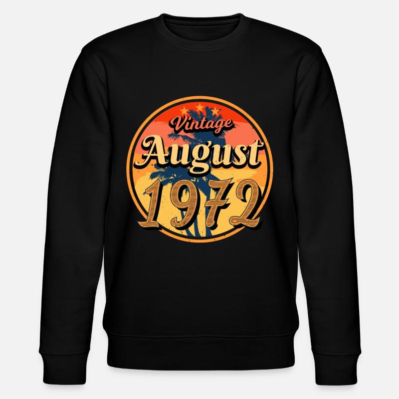 50th anniversary August 1972 - Stanley/Stella CHANGER Unisex Organic Sweatshirt - black